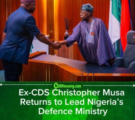 Tinubu Swears In General Christopher Musa as Defence Minister Amid Rising Insecurity