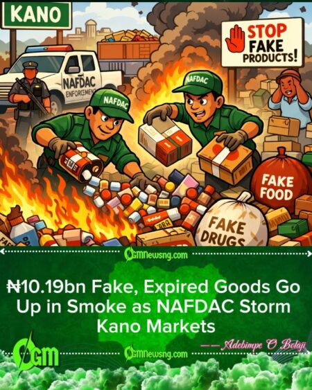 NAFDAC Destroys ₦10.19bn Fake Drugs, Expired Products for Kano Market Crackdown