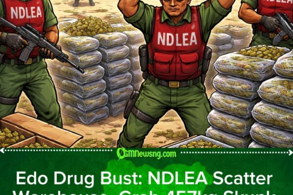NDLEA Raids Edo Warehouse, Seizes 457kg Skunk Cannabis, Stops Major Drug Supply