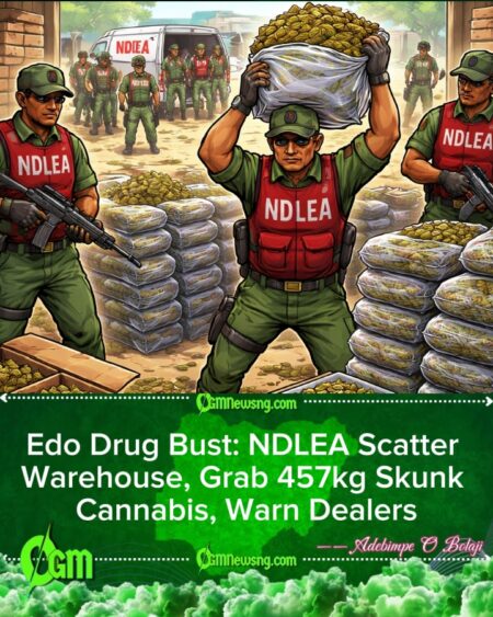 NDLEA Raids Edo Warehouse, Seizes 457kg Skunk Cannabis, Stops Major Drug Supply