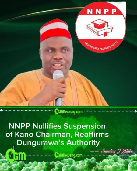NNPP NWC Backs Kano Chairman, Declares Dungurawa’s Suspension Null and Void