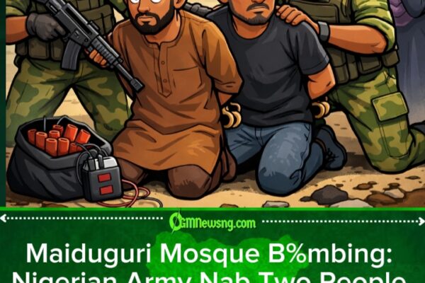Nigerian Army Arrest Two Suspects Over Maiduguri Mosque B%mbing, Residents Relief After Attack