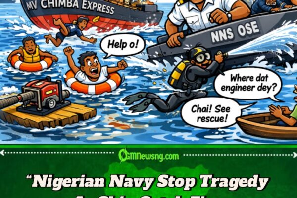 Nigerian Navy Save 20 Crew As Ship Catch Fire for Cross River Waterway – One Person Still Dey Missing