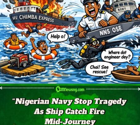 Nigerian Navy Save 20 Crew As Ship Catch Fire for Cross River Waterway – One Person Still Dey Missing