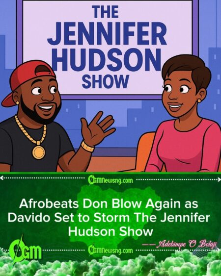 Davido Don Set TV on Fire: Na Jennifer Hudson Show Go Host Am This Thursday