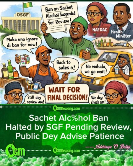 OSGF Suspend Sachet Alc%hol Ban: Nigerians Must Ignore NAFDAC Enforcement Till Final Decision