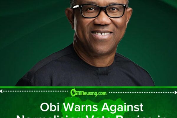Peter Obi Faults Reps Over Failure to Criminalise Vote Buying at Primaries
