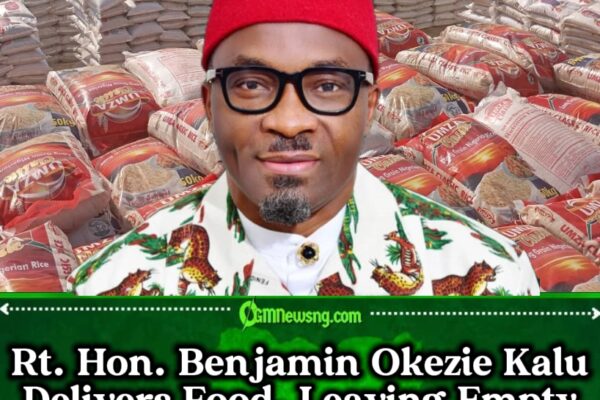 Rt. Hon. Benjamin Okezie Kalu Drops 15 Trucks of Rice and Accidentally Raises the Bar for Leadership