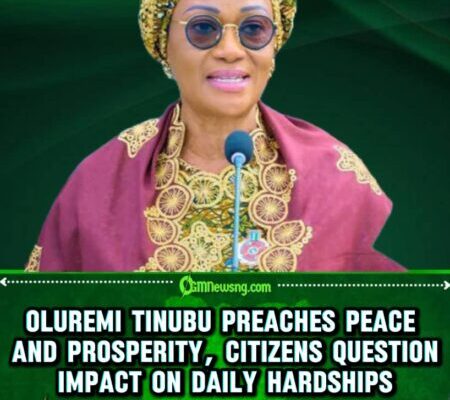 Oluremi Tinubu, Nigeria's First Lady Urges Nigerians to Embrace Peaceful Coexistence as Pathway to National Prosperity