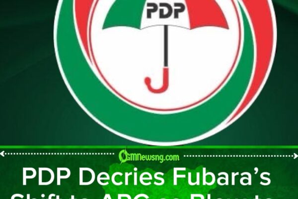 PDP Brands Fubara’s Move to APC as “Pitiful” and Warns of Threat to Nigerian Democracy