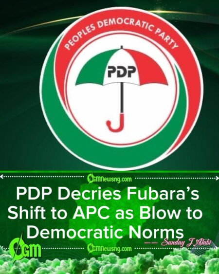 PDP Brands Fubara’s Move to APC as “Pitiful” and Warns of Threat to Nigerian Democracy