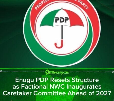 Enugu PDP Inaugurates Caretaker Committee as Party Moves to Regain Political Ground Before 2027