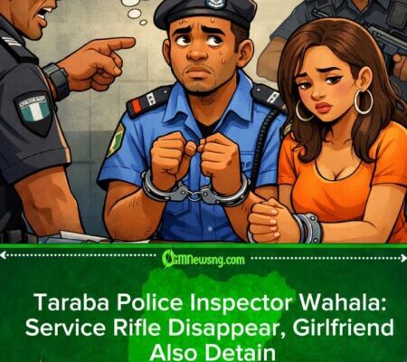Police Inspector and Girlfriend Arrest Over Missing Rifle for Taraba State– Full Update