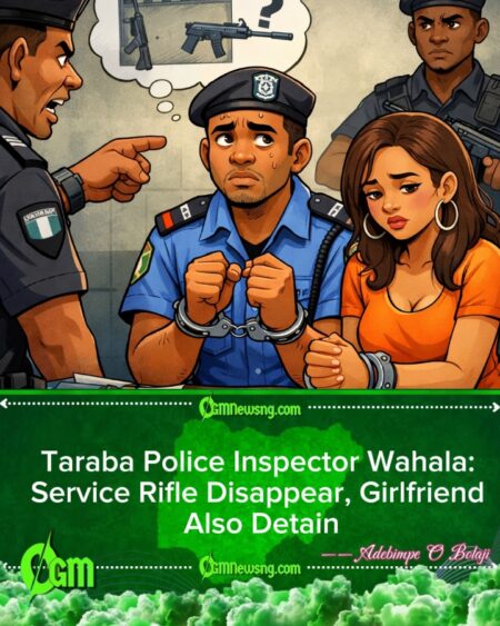 Police Inspector and Girlfriend Arrest Over Missing Rifle for Taraba State– Full Update