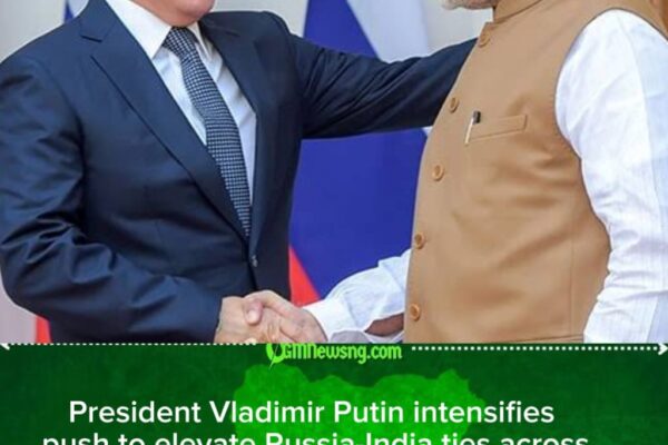 President Vladimir Putin outlines ambitious multi-sector blueprint to strengthen long-term strategic cooperation with India