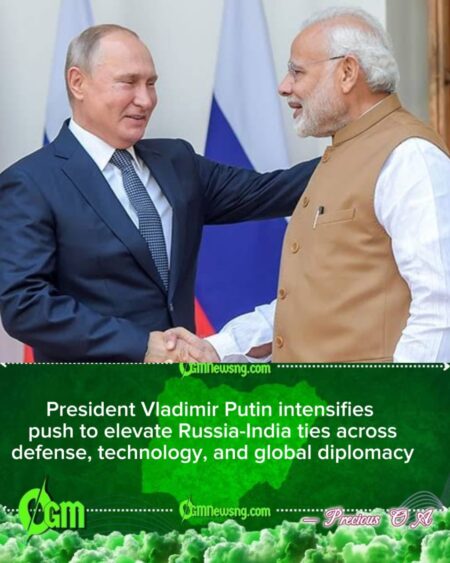President Vladimir Putin outlines ambitious multi-sector blueprint to strengthen long-term strategic cooperation with India
