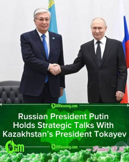 Russian President Putin Engages in Bilateral Discussions With Kazakhstan’s Tokayev