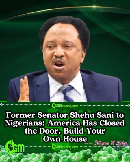 Former Senator Shehu Sani Says No Visa, No Tears — Fix Nigeria Instead