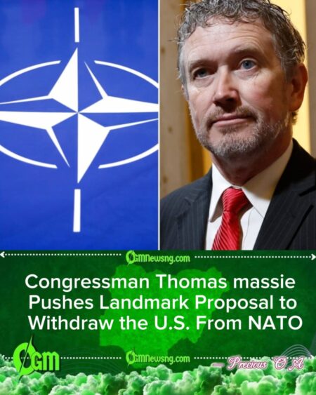 Congressman Thomas massie Sparks Global Reactions With Call for U.S. Withdrawal From NATO