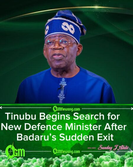 President Tinubu Moves to Appoint New Defence Minister as Badaru Resigns on Health Grounds
