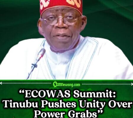 President Bola Ahmed Tinubu Urges ECOWAS Leaders to Secure Region, Not Seize Power