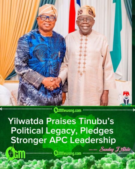 Yilwatda Hails Tinubu as Nigeria’s Finest Politician, Vows to Apply Lessons in APC Leadership