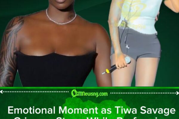 Tiwa Savage Breaks Down in Tears During Emotional ‘Somebody’s Son’ Performance in Cotonou Concert