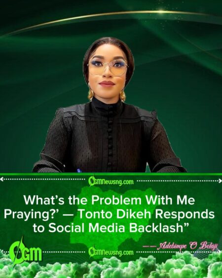Tonto Dikeh Slams Critics Over Prayer Posts, Says Faith Is Personal and Non-Negotiable