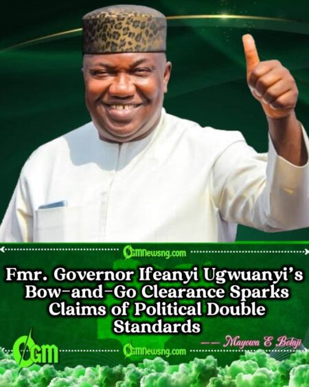 Fmr. Governor Ifeanyi Ugwuanyi Faces Backlash as Critics Question ‘Over-Respect’ Shown by Senate