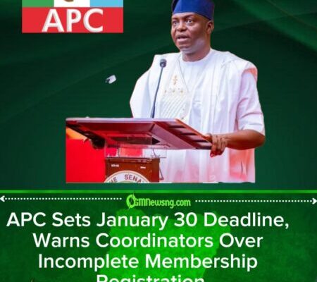 APC Chairman Orders State Coordinators to Register All Members or Face Removal