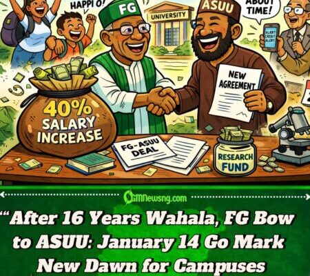 FG & ASUU Finally Shake Body: January 14 Signing Brings 40% Salary Increase, New Hope for Nigerian Universities