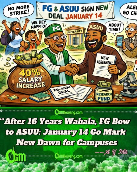 FG & ASUU Finally Shake Body: January 14 Signing Brings 40% Salary Increase, New Hope for Nigerian Universities