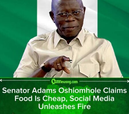 Senator Adams Oshiomhole Says Food Is Cheap, Nigerians Ask If He Shops Abroad