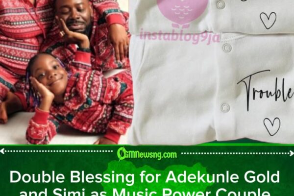 Adekunle Gold and Simi Welcome Twin Babies, Fans and Celebrities Celebrate Double Joy