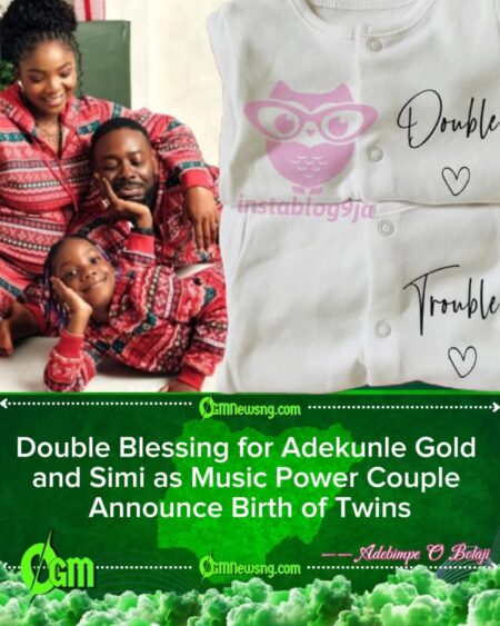 Adekunle Gold and Simi Welcome Twin Babies, Fans and Celebrities Celebrate Double Joy
