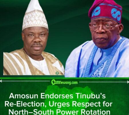 Amosun Backs Tinubu’s Second-Term Bid, Insists South Must Complete Eight-Year Presidential Tenure
