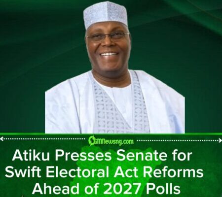 Atiku Urges Senate to Amend Electoral Act to Prevent 2027 Election Rigging