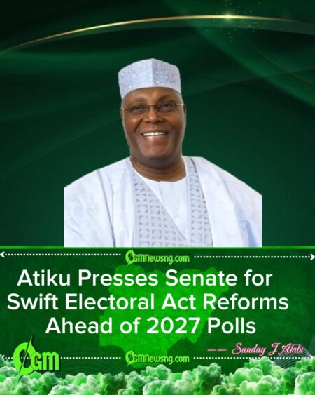 Atiku Urges Senate to Amend Electoral Act to Prevent 2027 Election Rigging