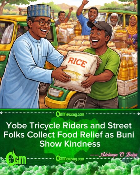 Buni Distribute Free Food Items to Yobe Tricycle Riders, Street People Beneficiaries Happy