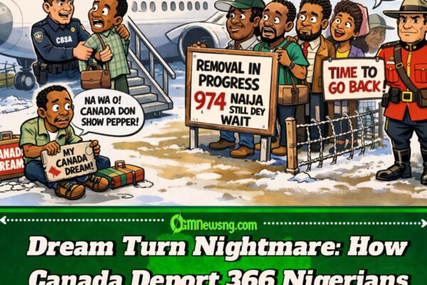 Canada Deport Nigerians Sharp Sharp: 366 Don Touch Ground, 974 Still Dey Queue as Immigration Wahala Burst