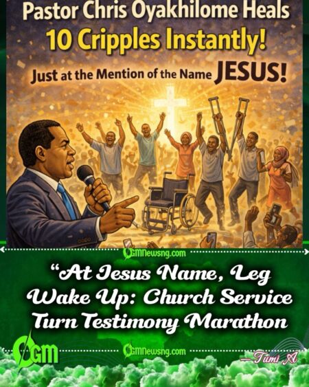 Gbas Gbos for Church: Pastor Chris Oyakhilome Allegedly Heal 10 Cripples Instantly at Mention of Jesus Name