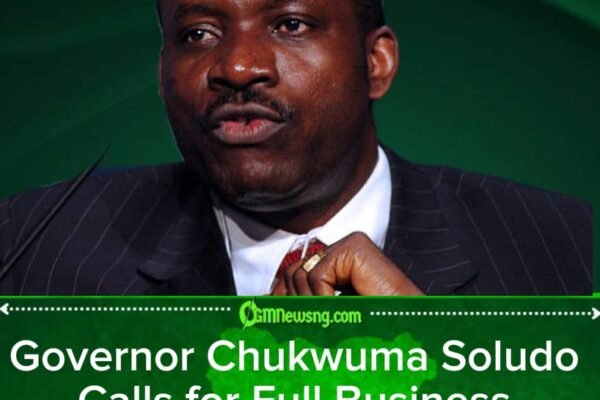 Governor Chukwuma Soludo Says No Going Back — Monday Sit-At-Home Is Dead