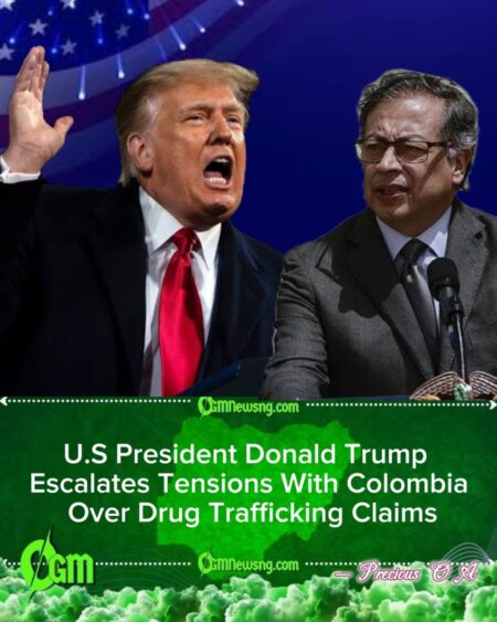 U.S President Donald Trump Fires Off Stark Warning to Colombian Government