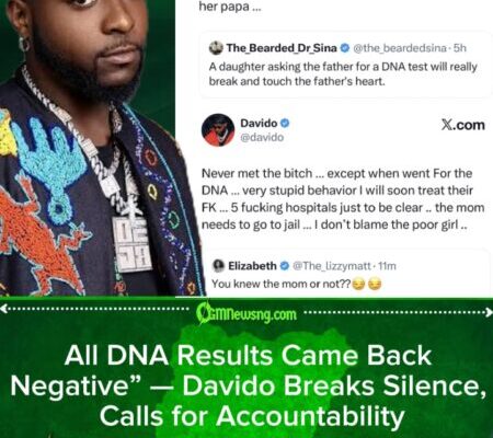 Davido Reacts to Paternity Allegations: Five DNA Tests Confirm He Is Not the Father