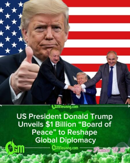 US President Donald Trump Sets $1 Billion Price Tag for Permanent Role on “Board of Peace”