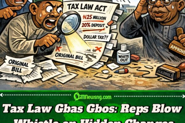 Gbas Gbos for Abuja:House of Reps Catch Funny Changes for Nigeria Tax Law, Say Somebody Do Sharp Sharp Edit