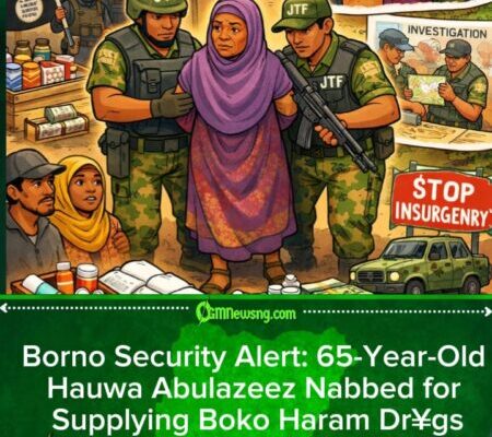 JTF Arrest 65-Year-Old Woman Wey Dey Supply Dr¥gs to Boko Haram for Borno – Military Nab Big Suspect