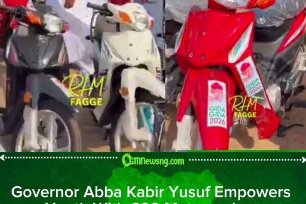 Governor Abba Kabir Yusuf Gives 600 Bikes to Influencers, Nigerians Question Priorities