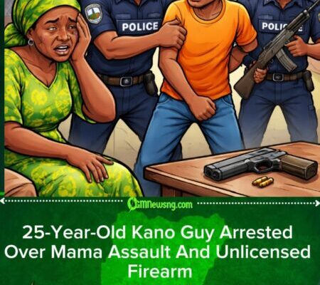 Kano State Police Nab Man For Beating Mama, Carry Illegal Gun