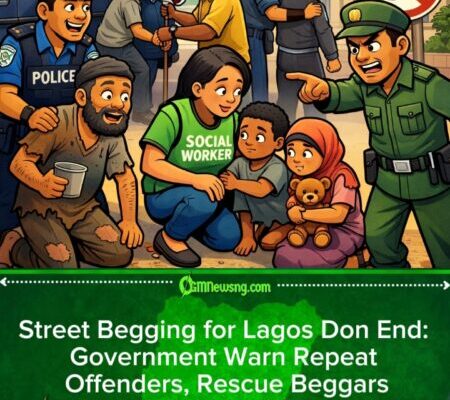 Lagos State Government Don Ban Street Begging, Police Don Begin Arrest Beggars for Roads